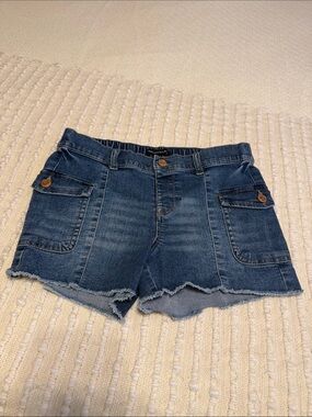 Vanilla Star Denim Cargo Girl Shorts - Blue